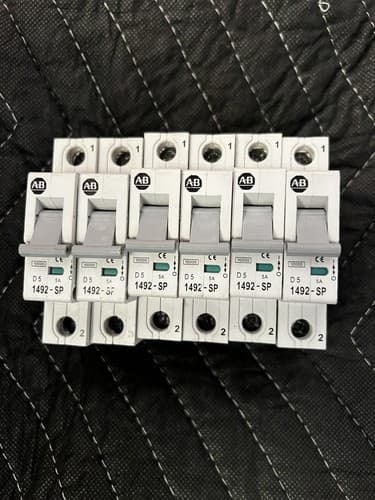 Allen Bradley 1492-SP1D050 Circuit Breaker Series C (LOT OF 6 BREAKERS) - Image 1