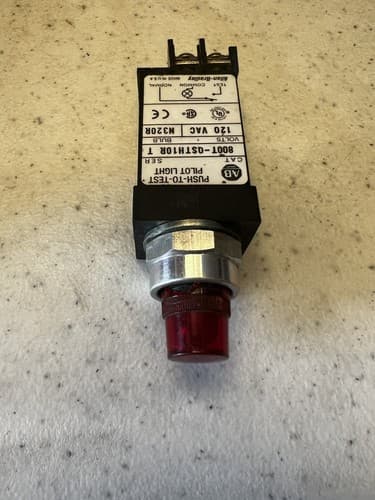 Allen Bradley Push to Test Pilot Light 800T-QSTH1OR T - Thumbnail 2