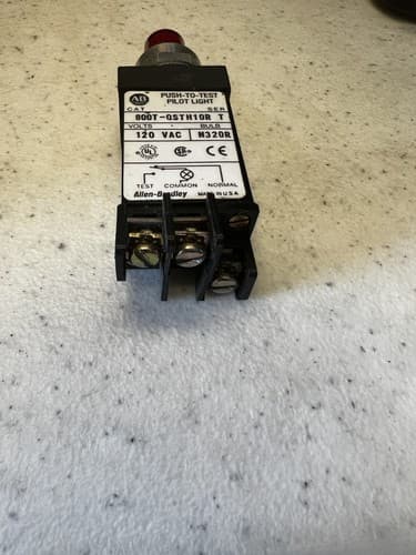 Allen Bradley Push to Test Pilot Light 800T-QSTH1OR T - Thumbnail 3