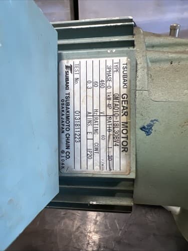 Tsubaki Gear Motor GMTA10-18L30BV4 - Thumbnail 2