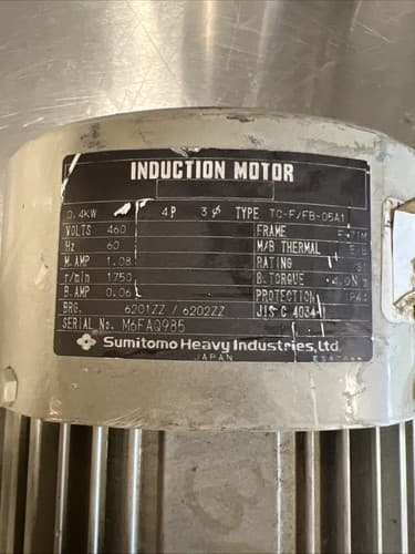 CYCLO-DRIVE ALTAX CNVM05-5085-B-21 MOTOR,RATIO 21:1,FRAME F-71M,1410-1730 RPM - Thumbnail 3