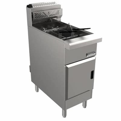 Gas Fryer w/ 40lb Cap. By Venancio USA RFB40 Full Pot 2 Baskets - NAT OR LP GAS - Image 1
