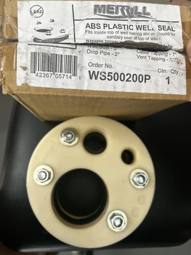 Merrill ABS Plastic Well seal 5” WS500200P - Image 1