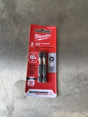 MILWAUKEE Shockwave T30 x 2 inch Impact Torx Power Bit, 48-32-4914 - Thumbnail 2