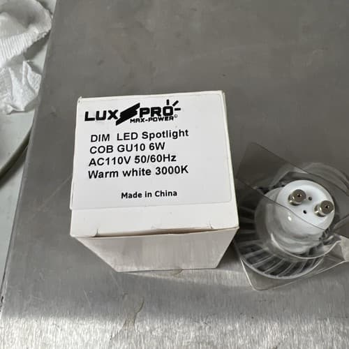Lux Pro Dim led spotlight 3000 6w 110v 50/60Hz Warm White 3000k (4 pack) - Thumbnail 2