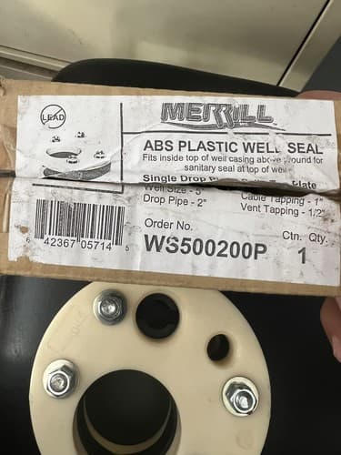 Merrill ABS Plastic Well seal 5” WS500200P - Thumbnail 2