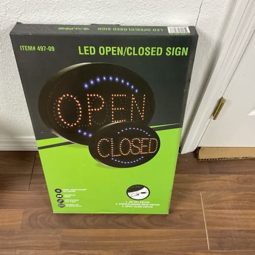 OPEN/CLOSED Store LED sign 24”x14” - Image 1