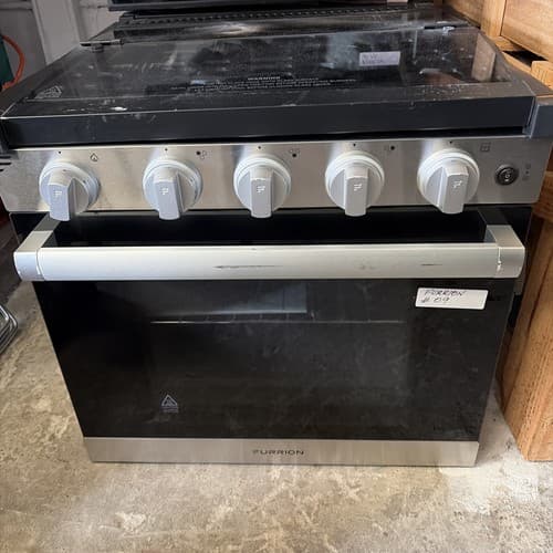 RV 3-Burner 21” Gas RV Range/Oven W/Flame Sense Glass Cover - #FGR21G3MA1B #09 - Image 1