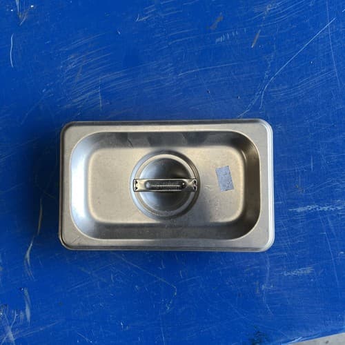 Food Pan 1/9 Size Stainless Steel Solid Cover - Image 1