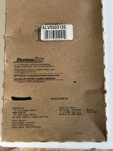 Engine Valve Cover Gasket Set Fel-Pro VS 50312 C - Image 1