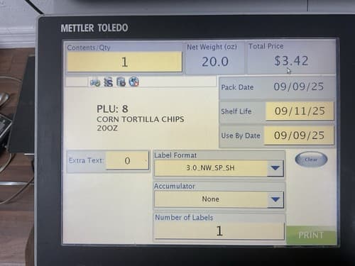 Mettler Toledo UCCW Smart Touch Counter Deli Bakery Produce Scale w/ Printer - Thumbnail 3