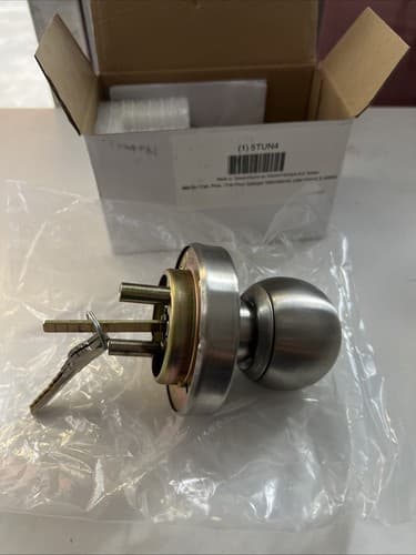 Battalion 5TUN4 Ball knob Entry Lock Exit Trim Satin Stainless Steel - Thumbnail 2