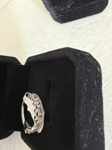 Diamond Engagement Ring 6 1/4 18k White Gold 0.32 ct Diamonds - Thumbnail 4