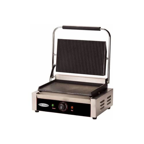 Sandwich Panini Grill w/ 13" x 9" Grooved Plates - Image 1