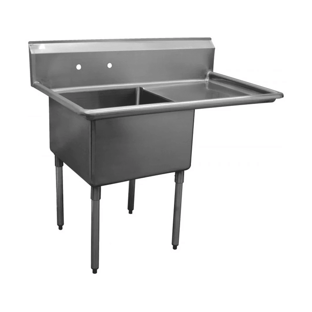 One Compartment Sink, 50-1/2"W x 29-1/2"D, 24" drainboard - Image 1