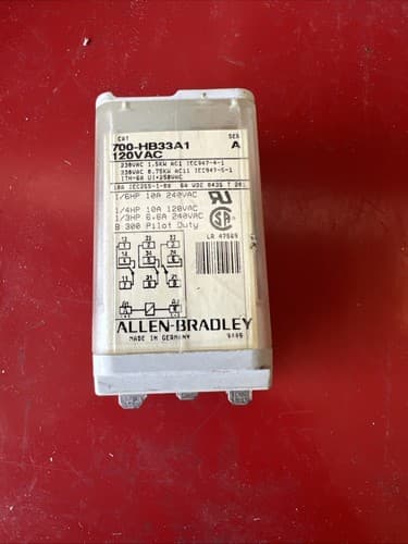 700HB33A1 Allen Bradley Relay (lot of 6) 120V - Image 1