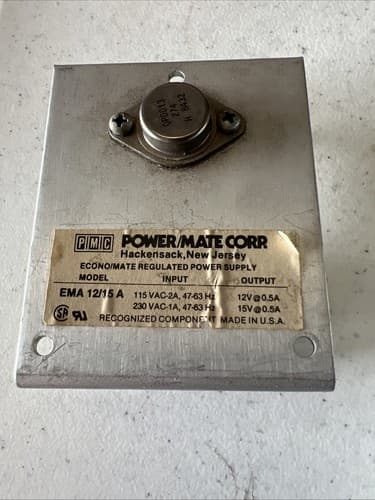 POWER MATE TECHNOLOGY EMA-12/15A POWER SUPPLY 115/230V 47-63Hz - Thumbnail 5