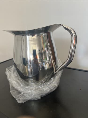 96 oz. Stainless Steel Bell Pitcher with Ice Guard - Thumbnail 4