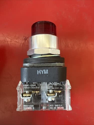 Allen Bradley 800T-QBH2RD2 Ser T Red Push Button - Thumbnail 3