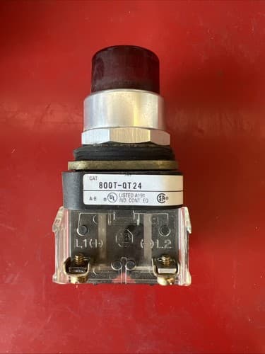 ALLEN BRADLEY 800T-QT24 RED PUSH TO TEST PILOT LIGHT