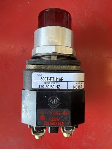 ALLEN-BRADLEY RED ILLUMINATED PUSH BUTTON 800T-PTH16R