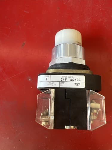 ALLEN BRADLEY 800T-QT24 WHITE PUSH TO TEST PILOT LIGHT - Thumbnail 3