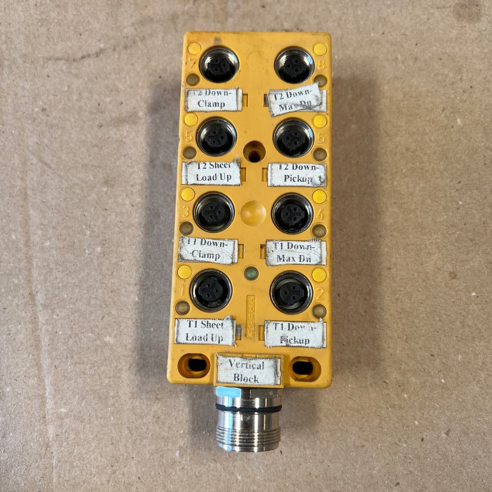 Turck VBKB 80-CS12 Junction Box - 8 Port, M23 Multifast, Home Run Exit, 250 Volt
