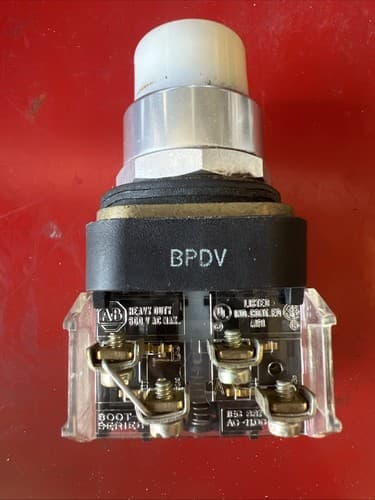 ALLEN BRADLEY 800T-QT24 WHITE PUSH TO TEST PILOT LIGHT - Thumbnail 4