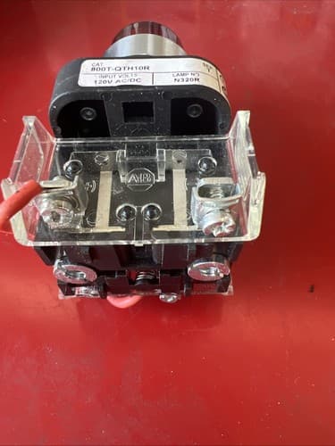 ALLEN BRADLEY 800T-QTH10R PUSH TO TEST PILOT LIGHT RED SERIES T - Thumbnail 5