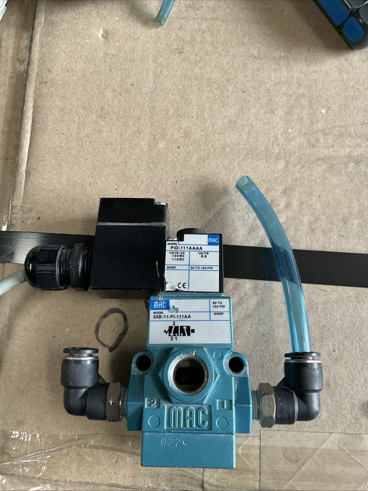Mac 55B-11-PI-111AA Pneumatic Solenoid Valve - PID-111AAAA