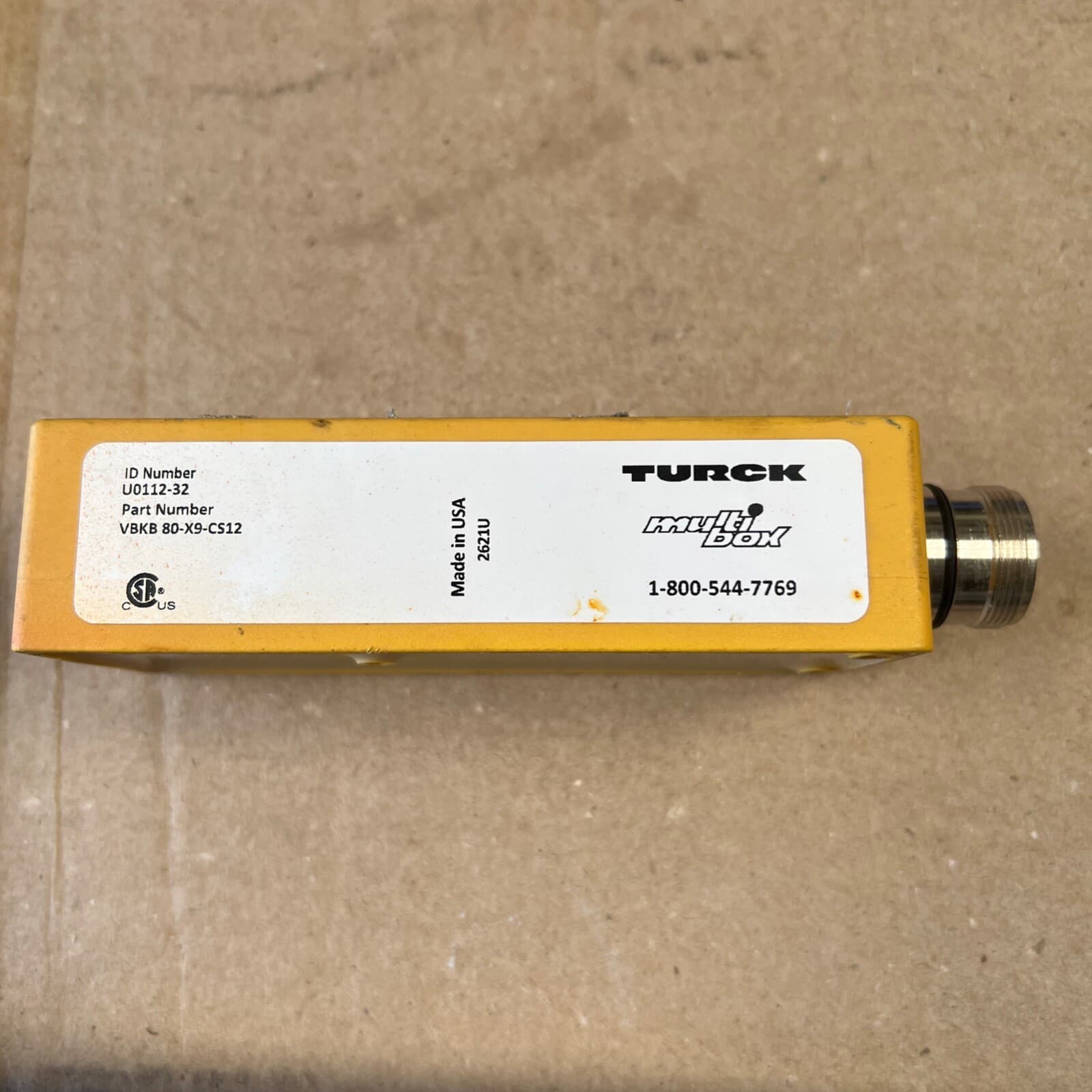 Turck VBKB 80-CS12 Junction Box - 8 Port, M23 Multifast, Home Run Exit, 250 Volt - Thumbnail 4