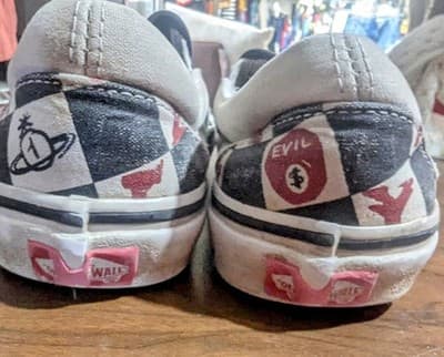Vivienne Westwood X Vans ‘Anglomania’ Checkerboard Size 6.5/5 M Women’s Slip On - Thumbnail 5