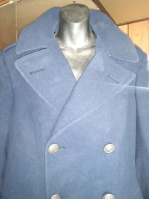 Vintage US Navy Issued Peacoat 100% Wool Dark Blue Men’s Size 35S - Thumbnail 6