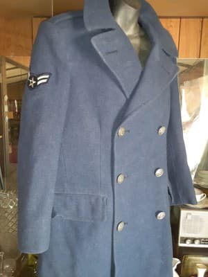 Vintage US Navy Issued Peacoat 100% Wool Dark Blue Men’s Size 35S - Thumbnail 3