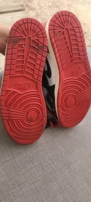 Air Jordan 1 Retro High Satin Black Toe W - Size 9 Men's Red Black White - Thumbnail 11