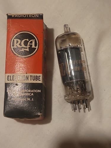 1 Vintage NOS NIB RCA 6FQ7/ 6CG7 Clear Top FREE SHIPPING - Image 1