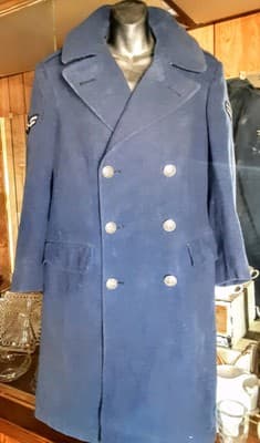 Vintage US Navy Issued Peacoat 100% Wool Dark Blue Men’s Size 35S - Thumbnail 2