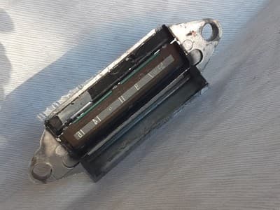 Vintage 60s Chevy Radio Chrome Faceplate Bowtie - Thumbnail 7