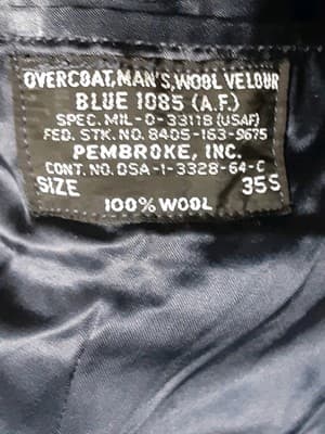 Vintage US Navy Issued Peacoat 100% Wool Dark Blue Men’s Size 35S - Thumbnail 10