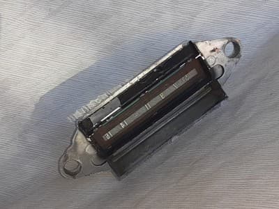 Vintage 60s Chevy Radio Chrome Faceplate Bowtie - Thumbnail 8