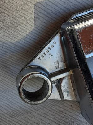 Vintage 60s Chevy Radio Chrome Faceplate Bowtie - Thumbnail 6
