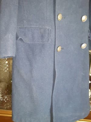 Vintage US Navy Issued Peacoat 100% Wool Dark Blue Men’s Size 35S - Thumbnail 4