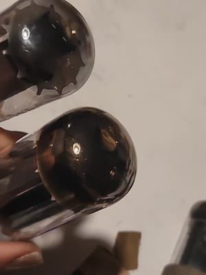 Pair Of Vintage GE & Sylvania 5U4GB Vacuum Tubes - Thumbnail 4