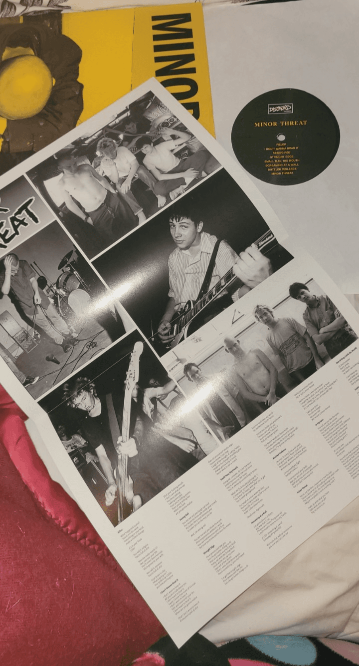 Vintage Minor Threat LP Dischord Records Hardcore Punk - Thumbnail 3