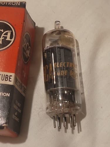 1 Vintage NOS NIB RCA 6FQ7/ 6CG7 Clear Top FREE SHIPPING - Thumbnail 2