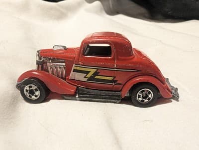 Vintage Red Hot Wheels 3 Window '34 Ford Coupe ZZ Top - Thumbnail 7