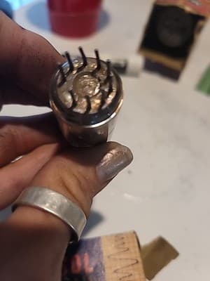 1 Vintage Telefunken Ecc85 6AQ8 Vacuum Tube - Thumbnail 3