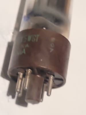 1 Vintage Sylvania 6X5WGT Ruggedized Rectifier Vacuum Tube - Thumbnail 5