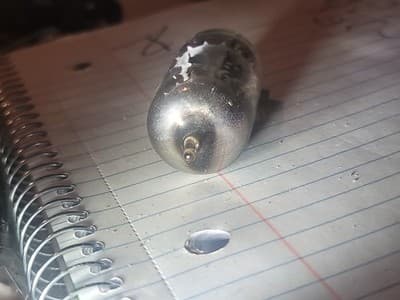 1 Vintage GE General Electric 5963 12AU7 Grey Plates - Thumbnail 4