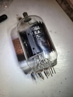 GE 6JB6A Vacuum Tube Dual Side O Getter Serious Tube - Image 1